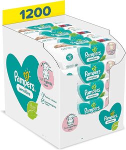 Pampers Sensitive Baby Feuchttücher, 1200 Tücher